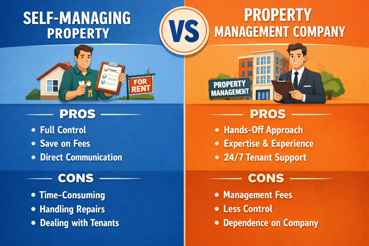 self manage property vs property management