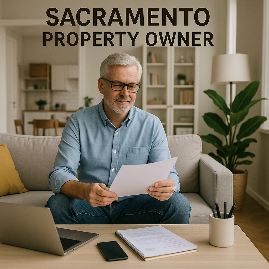 A serene image of a Sacramento property owner conf